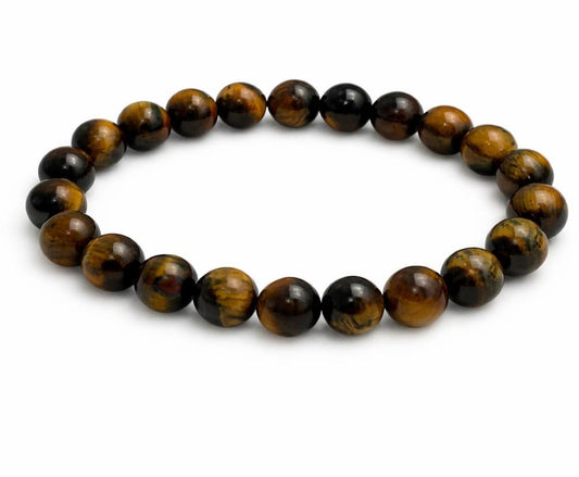 Tiger’s Eye Bracelet – Protection & Confidence Crystal | Premium Natural Stone Beads
