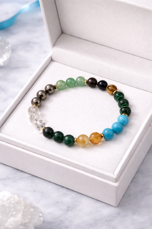 Advance Money Booster Bracelet – 9 Powerful Crystal Wealth Bracelet